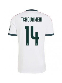 Moški Nogometna dresi replika Real Madrid Aurelien Tchouameni #14 Domači 2026-27 Kratek rokav